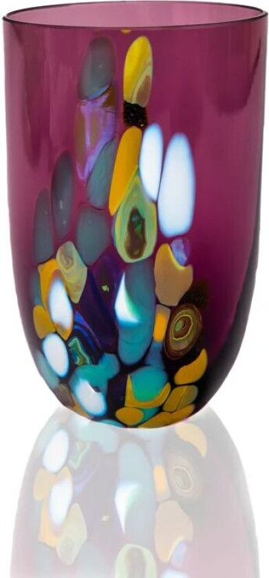 Marmor drikkeglass 30 cl Mulberry purple