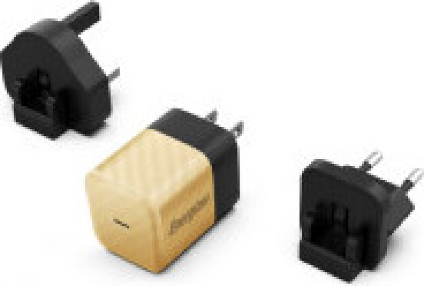 Energizer Ultimate - Multiplug EU / UK / US GaN 20W PD nettlader (gull)