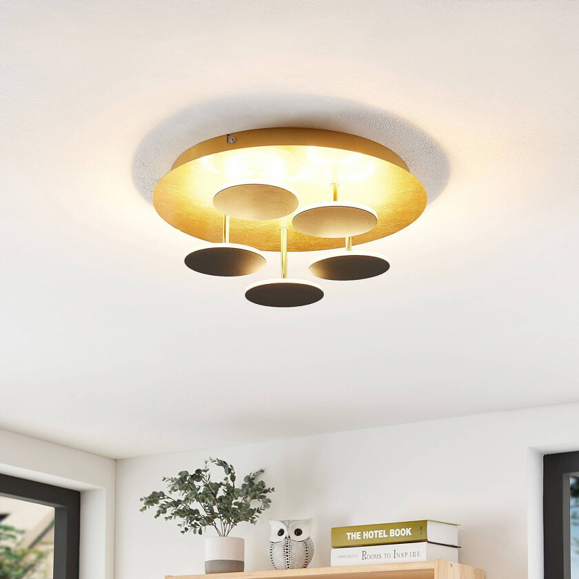 Casni LED-taklampe med, svart-gull