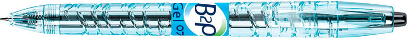 Pilot B2P Gel, Uttrekkbar gelépenn, Sort, Sort, Gjennomsiktig, Plast, Medium, 0,32 mm