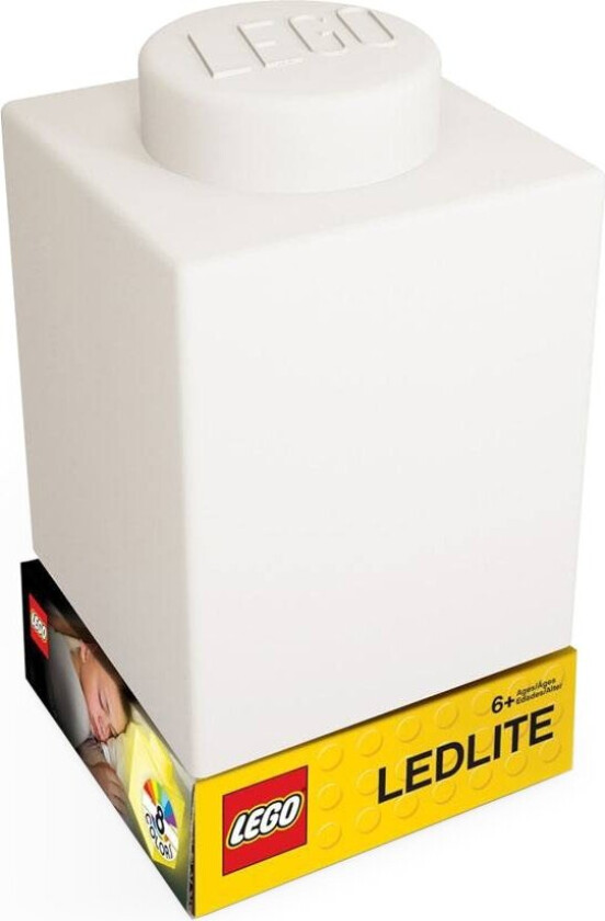 LEGO Classic Silicone Brick 1000% night light with LEDlite- WHITE