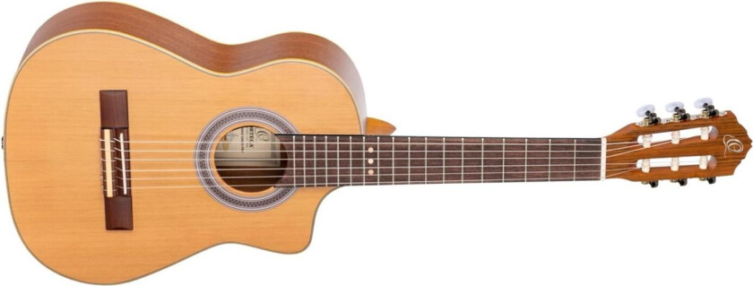 Ortega Rq39e Klassisk Gitar Requinto M.Mik, Solid Cedar Top