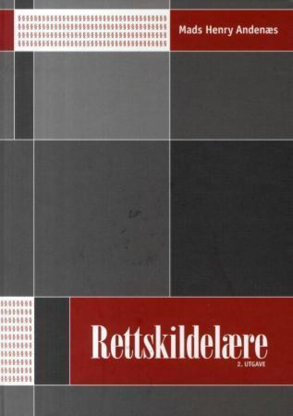 Rettskildelære av Mads Henry Andenæs