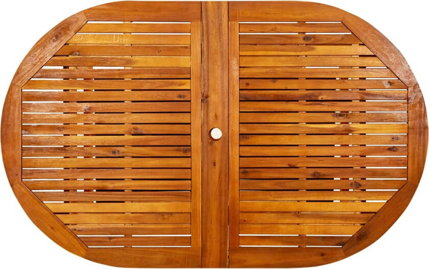 Utendørs spisebord (160-240)x100x75 cm heltre akasie