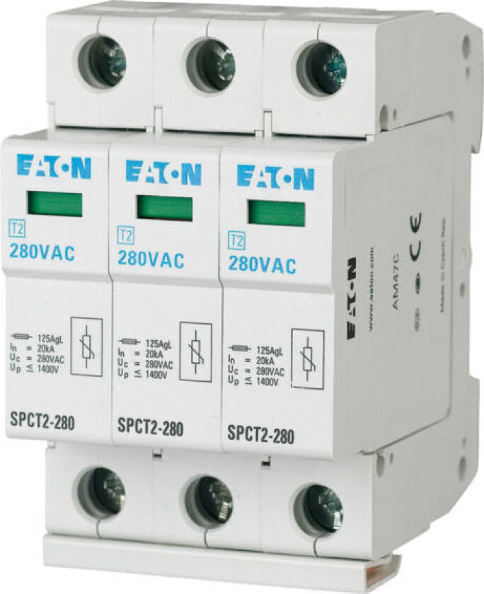Overspenningsvern SPCT2-385/3 3-polet 385VAC 3x20kA - 1609770