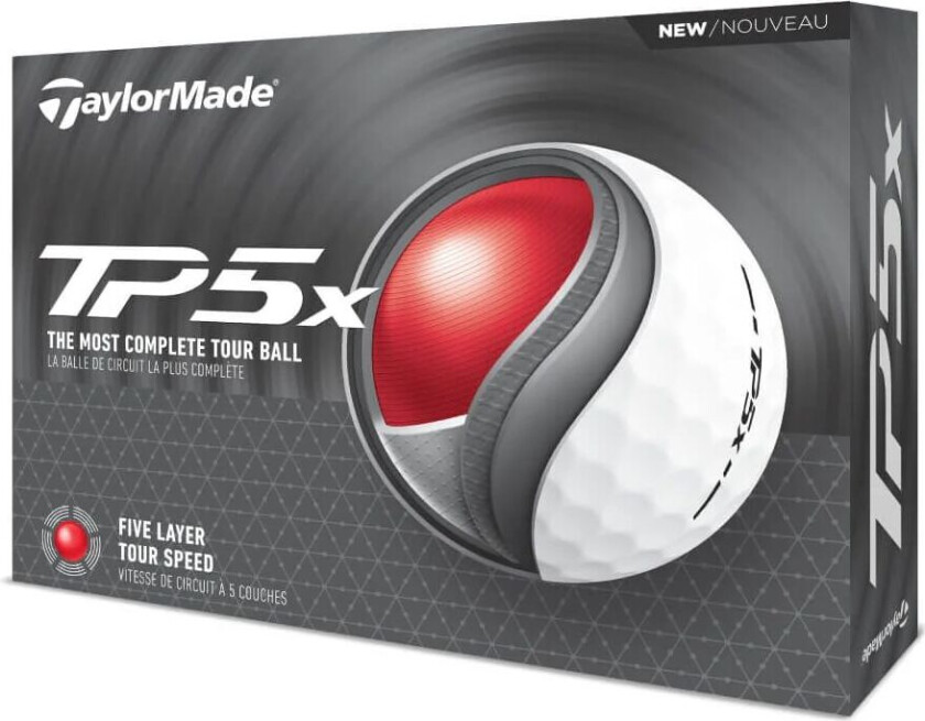 Taylormade Tp5x Golfball Hvit