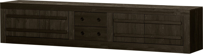 Hiku TV-benk børstet furu cedar