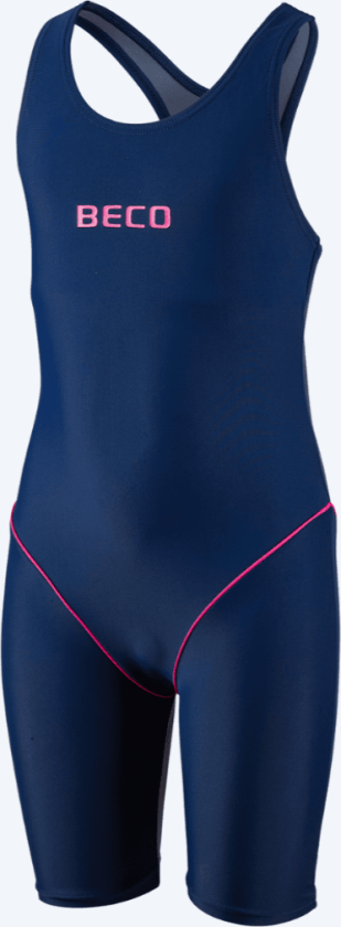 badedrakt med lange ben til jenter - Maxpower - Blå/pink