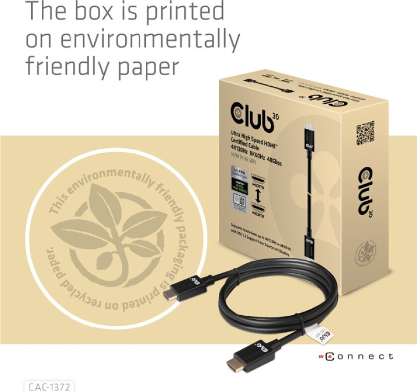 CAC-1372 - HDMI-kabel - HDMI (han) til HDMI (han) - 2 m