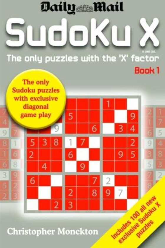 Sudoku X Book 1 av Christopher Monckton