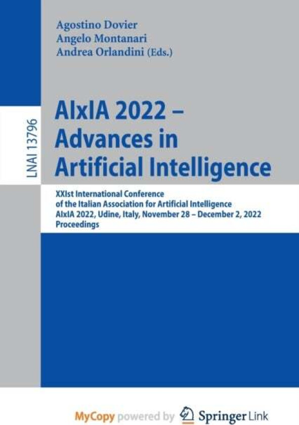 Aixia 2022 - Advances In Artificial Intelligence