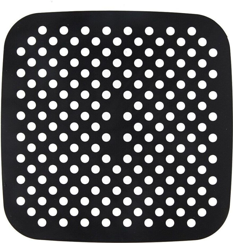 Silikoninnsats til Airfryer square 19x19 cm Sort