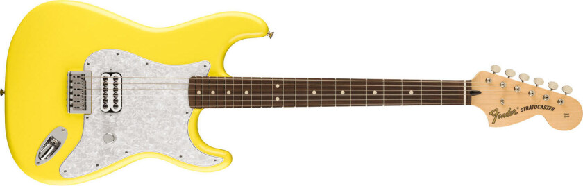 Limited Edition Tom Delonge Strat Graffiti Yellow, Rw
