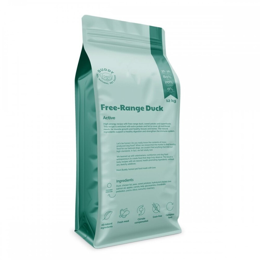 Buddy Petfoods Free-Range Duck 12 kg (12 kg)