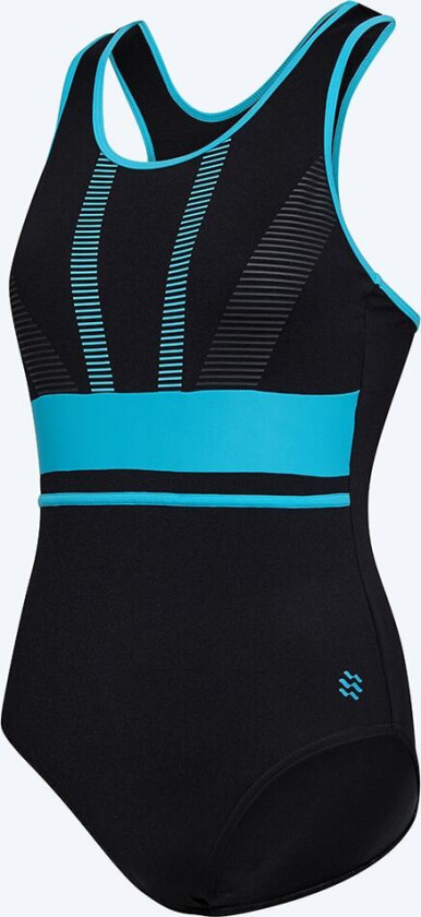 badedrakt til damer - Conway - Svart/lyseblå