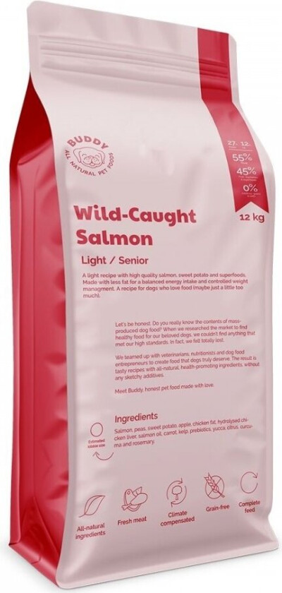 Buddy Petfoods Wild Caught Salmon (12 kg)