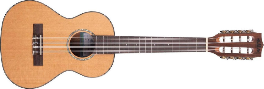 Ka-Scac-T8 Gloss Solid Cedar Top Acacia 8-String Tenor Ukulele, Bag, Ub-T