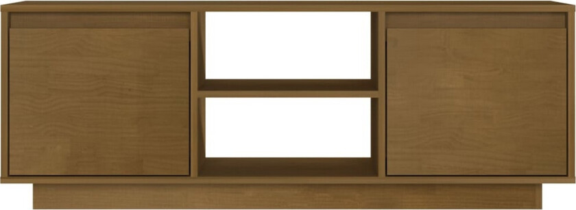 TV-benk 110x30x40 cm heltre furu honningbrun