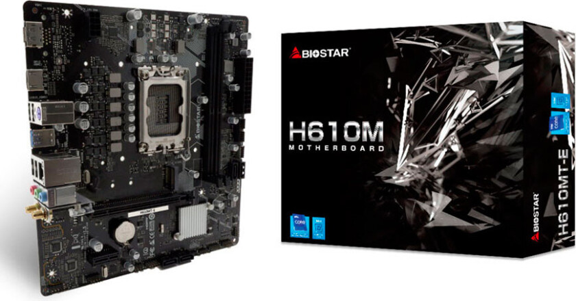Biostar H610MT-E bundkort  H610 LGA 1700 micro ATX