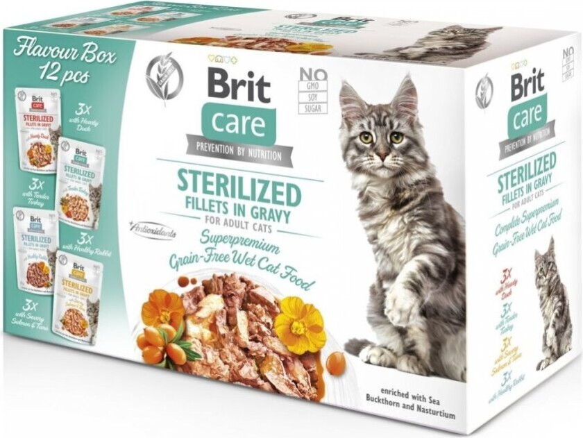 Brit Care Cat gravy Sterilized multipack 12x85 g