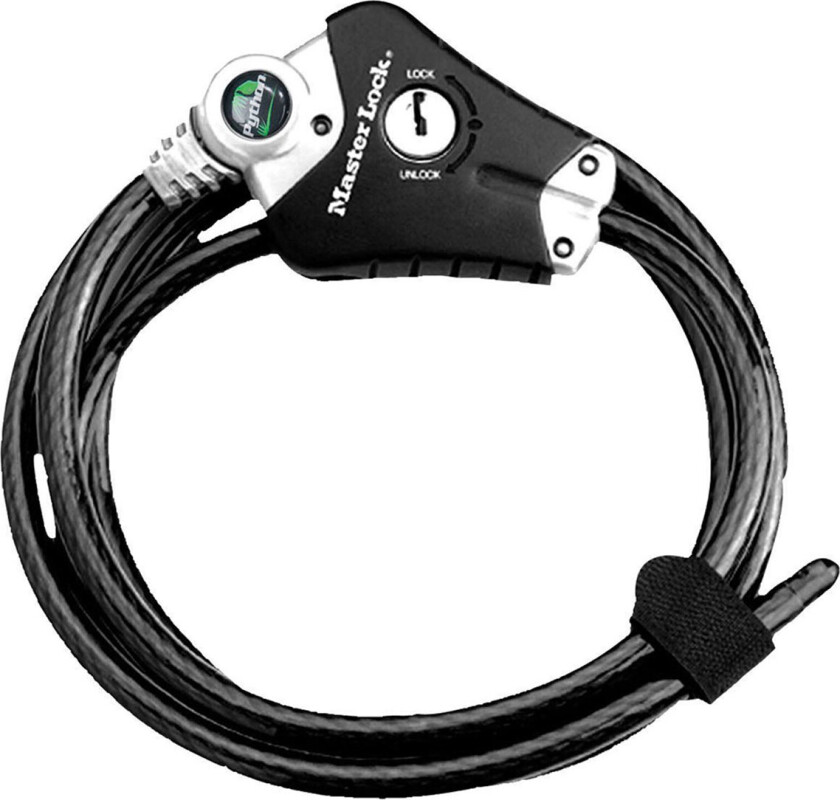 MASTER LOCK 8428EURDPRO, 1,8 m, Nøkkel, Stål, Sort