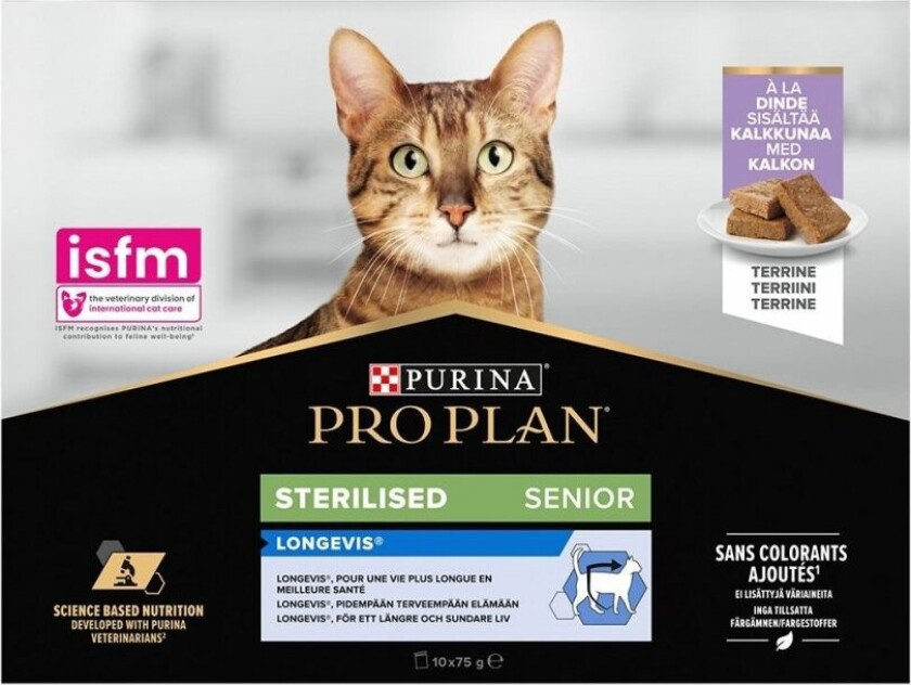 Purina Pro Plan Senior Sterilised 7+ Turkey 10x75 g