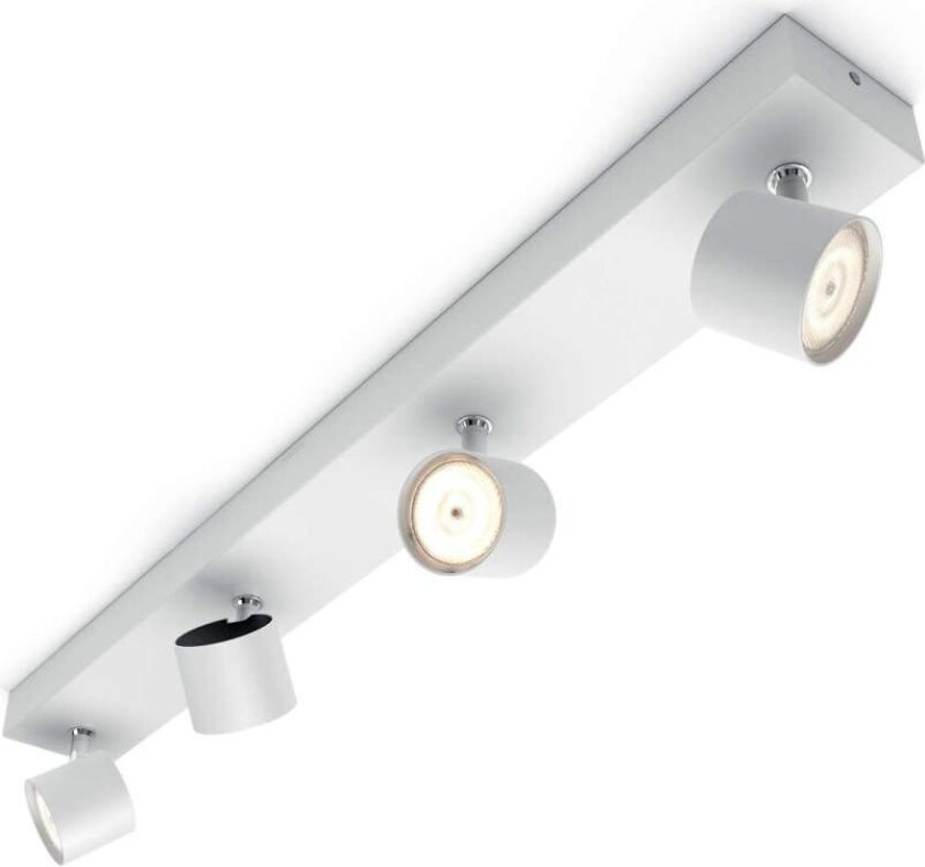 Star Warmglow 4 LED-spot dimbar - Hvit