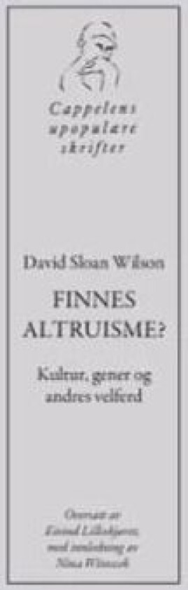Finnes altruisme? av David Sloan Wilson