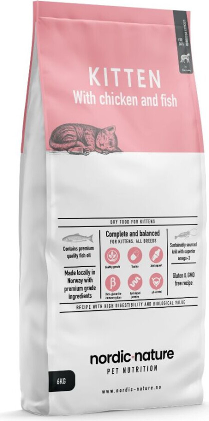 Kitten Tørrfôr til kattunge 2,5 kg