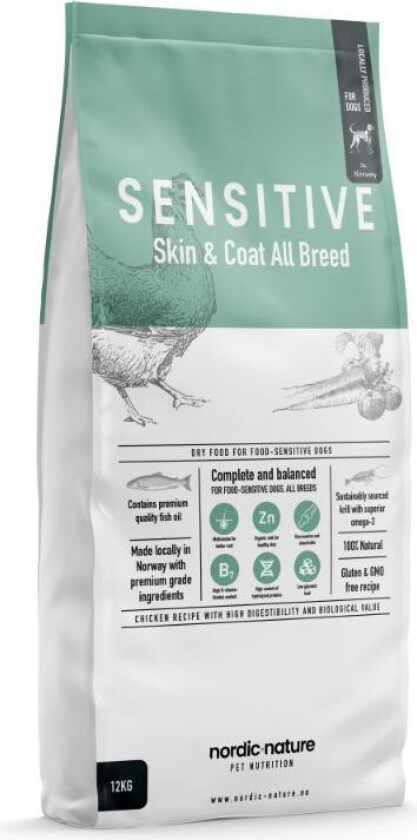 Sensitiv Skin & Coat Tørrfôr til hund 3 kg