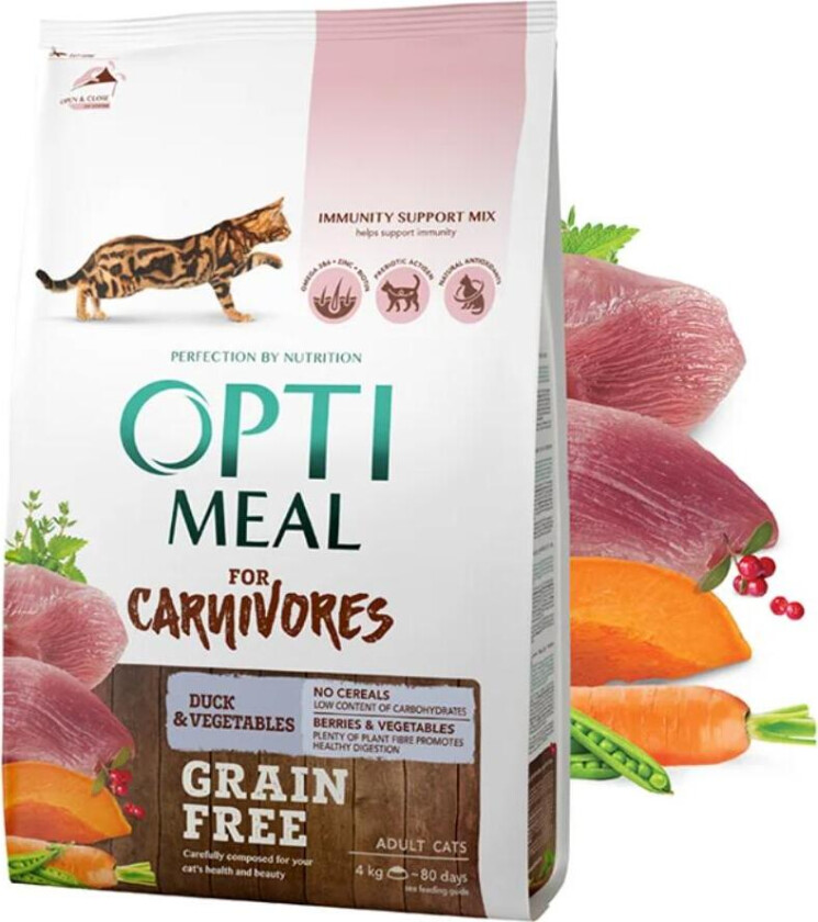 Cat All Age Grain Free Duck & Veggies Tørrfôr til katt 4 kg