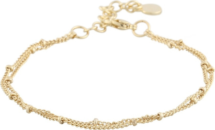 Snö Of Sweden Amsterdam Double Chain Bracelet Plain Gold Onesize