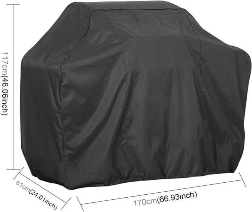 Grilltrekk 170x61x117cm - beskytter mot vær og vind