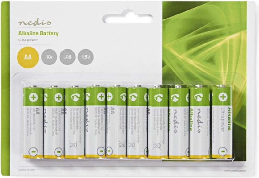 BAAKLR610BL battery - 10 x AA type - Alkaline