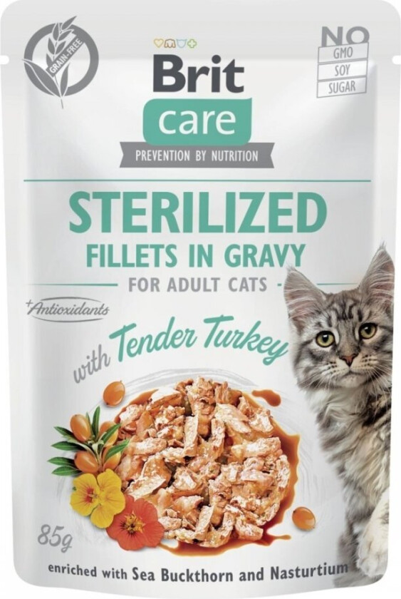 Brit Care Cat gravy Sterilized kalkun 85 g