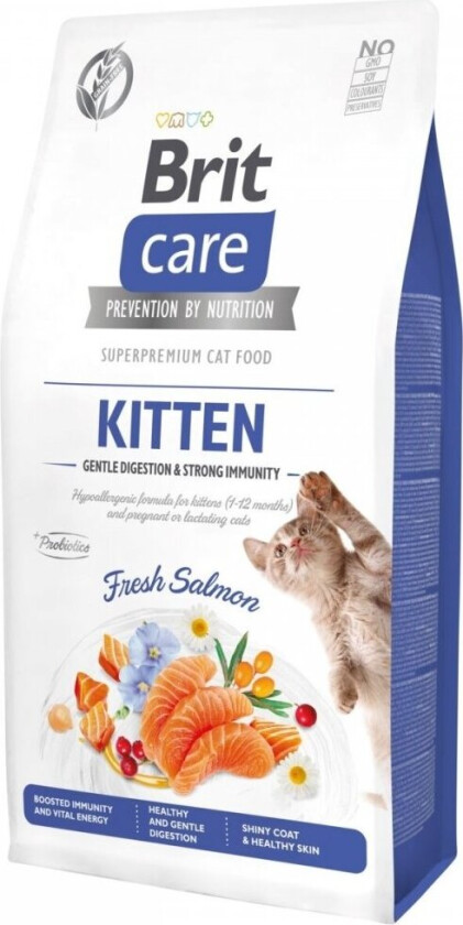Brit Care Grain Free Kitten Gentle Digestion & Strong Immunity Fresh Salmon (7 kg)