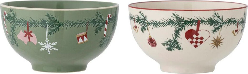 Yule skål 2-pakning Green
