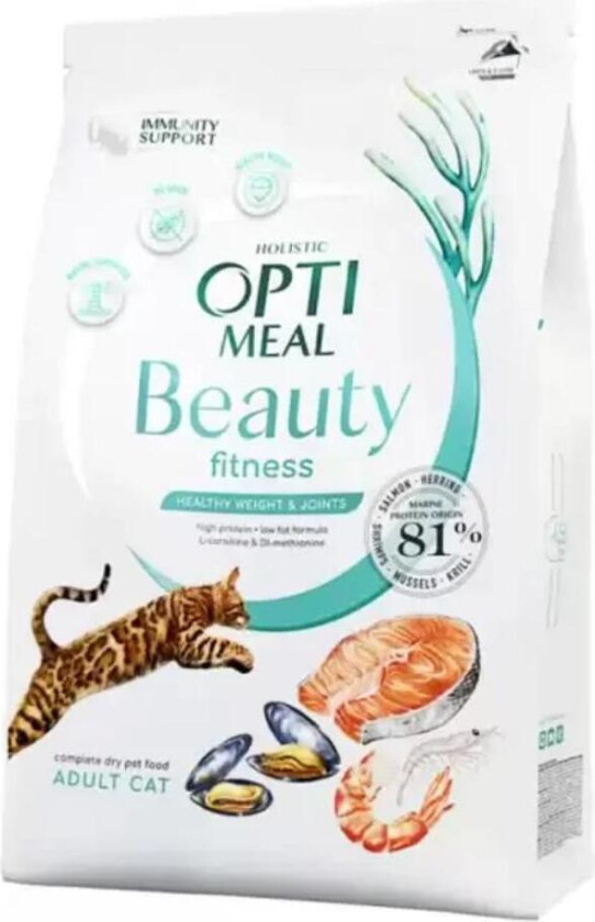Cat Adult & Senior Beauty Fitness Healthy Weight & Joints Tørrfôr til katt 4 kg