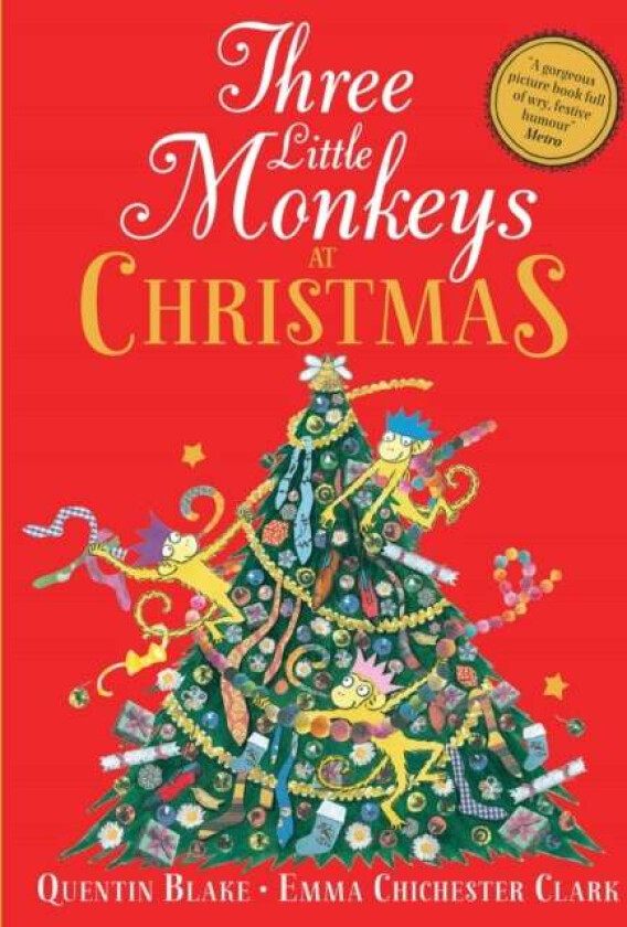 Three Little Monkeys at Christmas av Quentin Blake