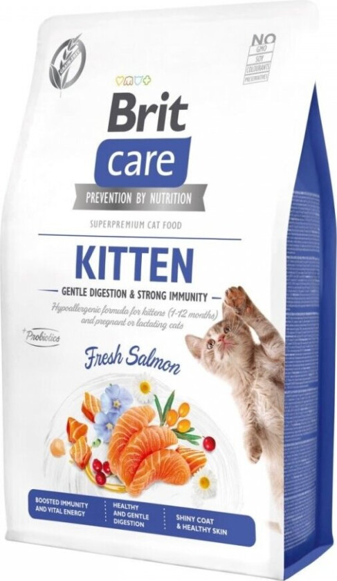 Brit Care Grain Free Kitten Gentle Digestion & Strong Immunity Fresh Salmon (2 kg)