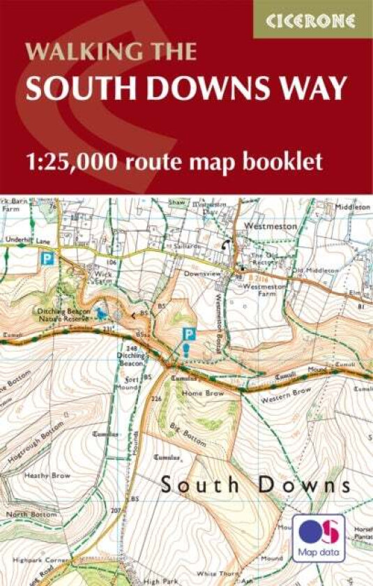 The South Downs Way Map Booklet av Kev Reynolds