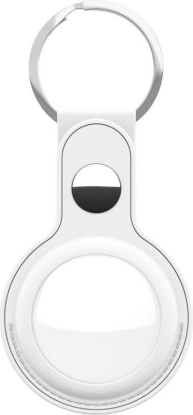 Keybudz - Leather Keyring for AirTag 2-pack (Color: Sandy Beige)