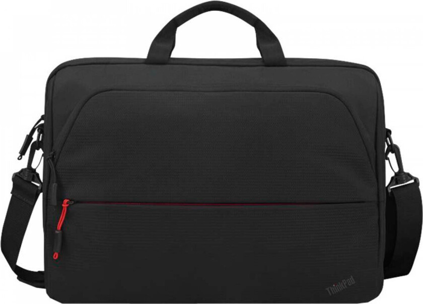 ThinkPad Essential Topload (Eco) - Notebookbæreveske - 13 - 14 - svart med røde aksenter - for IdeaPad S340-14 ThinkCentre M75t Gen 2 ThinkPad E14 Gen 3 X1 Nano Gen 2 Z13 Gen 1