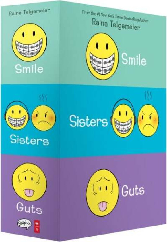 Smile/Sisters/Guts Box Set av Raina Telgemeier