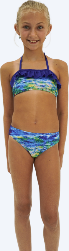 havfrue bikiniunderdel til jenter - Rainbow Bloom