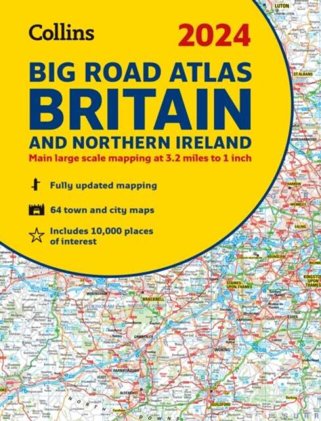 2024 Collins Big Road Atlas Britain and Northern Ireland av Collins Maps