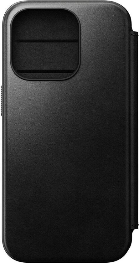 NOMAD iPhone 15 Pro Etui Modern Leather Folio Horween Svart