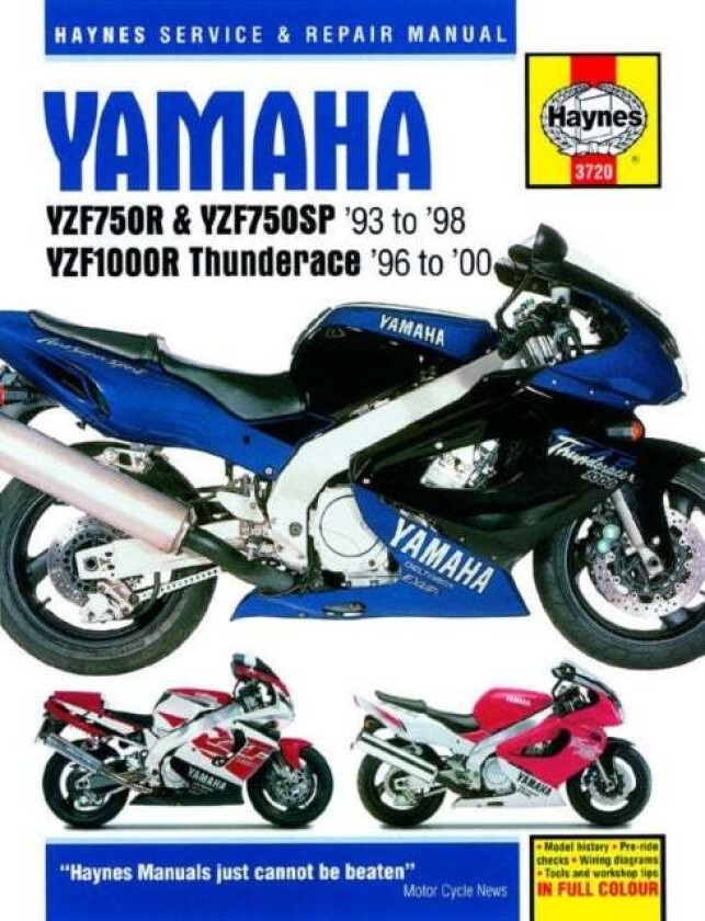 Yamaha YZF750R & YZF1000R Thunderace (93 - 00) Haynes Repair Manual av Haynes Publishing