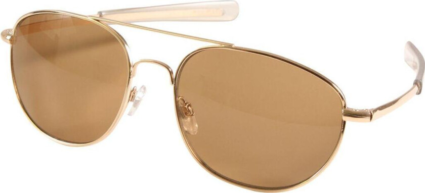G.I. Type Pilot's Aviator Sunglasses Brown lens with gold frame