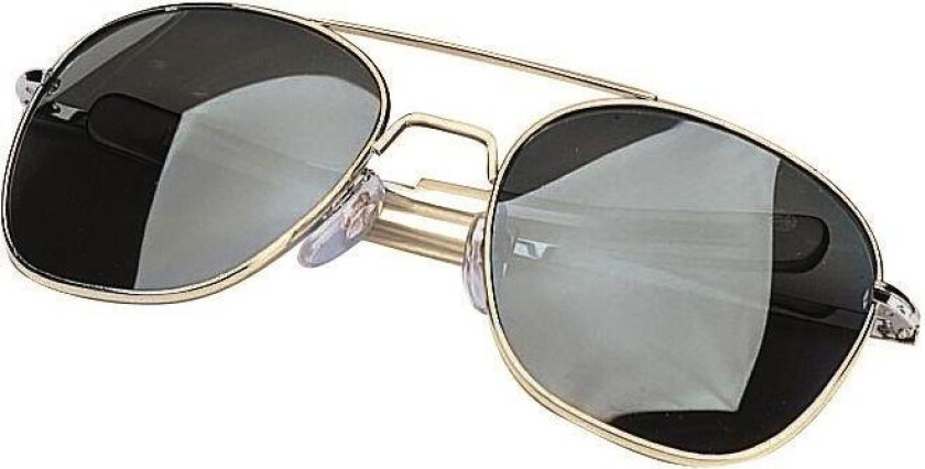G.I. Type Pilot's Aviator Sunglasses Smoke lens with gold frame